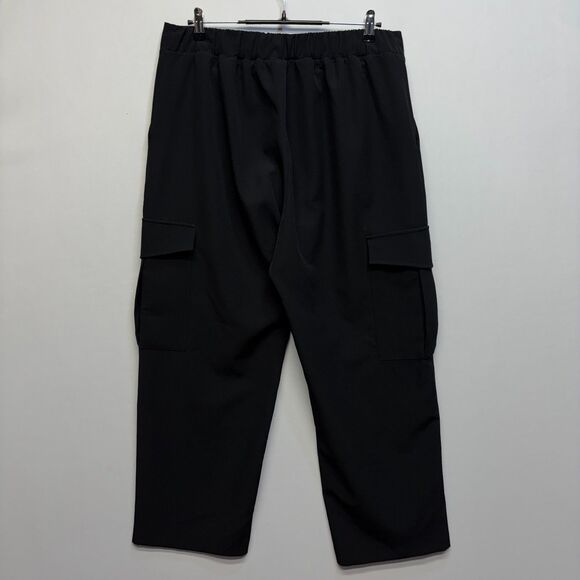 Zara Women Wide Leg Utility Cargo Pants Size XXL 2XL Black D061 -30 - Picture 15 of 16